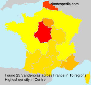 Surname Vandenplas in France Surname Vandenplas in France