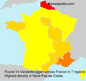 Surname Vanderbruggen in France Surname Vanderbruggen in France