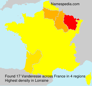 Surname Vanderesse in France Surname Vanderesse in France