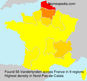 Surname Vanderlynden in France Surname Vanderlynden in France