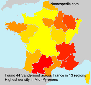 Surname Vandernoot in France Surname Vandernoot in France