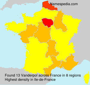 Surname Vanderpol in France Surname Vanderpol in France