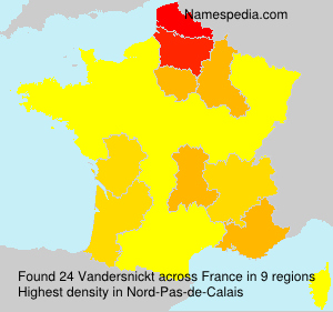 Surname Vandersnickt in France Surname Vandersnickt in France