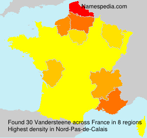 Surname Vandersteene in France Surname Vandersteene in France