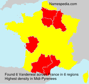 Surname Vanderwal in France Surname Vanderwal in France