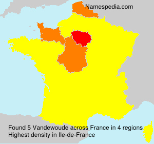 Surname Vandewoude in France Surname Vandewoude in France