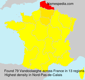 Surname Vandoolaeghe in France Surname Vandoolaeghe in France