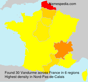 Surname Vandurme in France Surname Vandurme in France