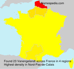 Surname Vanengelandt in France Surname Vanengelandt in France