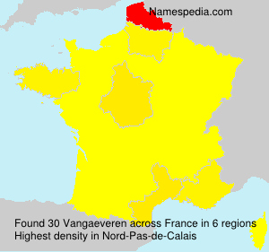 Surname Vangaeveren in France Surname Vangaeveren in France