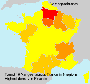 Surname Vangeel in France Surname Vangeel in France