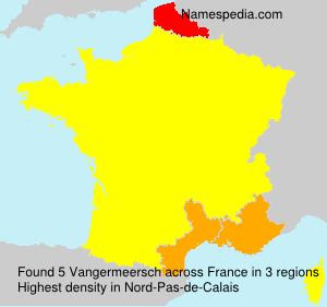 Surname Vangermeersch in France Surname Vangermeersch in France