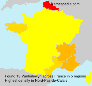 Surname Vanhalewyn in France Surname Vanhalewyn in France