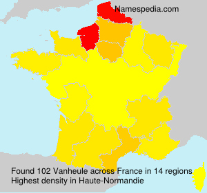 Surname Vanheule in France Surname Vanheule in France