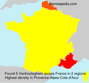 Surname Vanhooteghem in France Surname Vanhooteghem in France