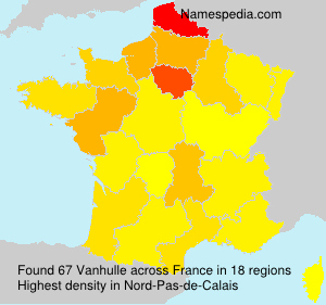 Surname Vanhulle in France Surname Vanhulle in France