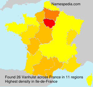 Surname Vanhulst in France Surname Vanhulst in France