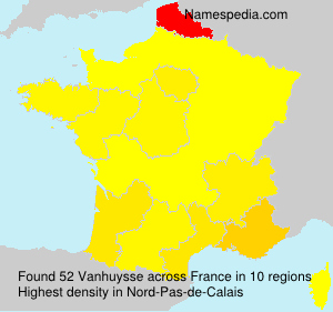 Surname Vanhuysse in France Surname Vanhuysse in France