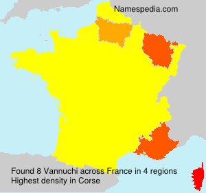 Surname Vannuchi in France Surname Vannuchi in France