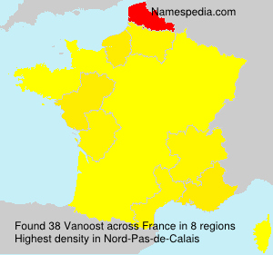 Surname Vanoost in France Surname Vanoost in France