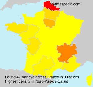 Surname Vanoye in France