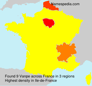 Surname Vanpe in France Surname Vanpe in France
