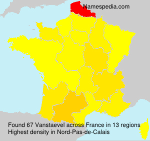 Surname Vanstaevel in France Surname Vanstaevel in France