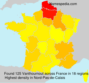 Surname Vanthournout in France Surname Vanthournout in France