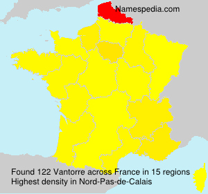 Surname Vantorre in France Surname Vantorre in France