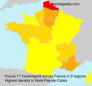Surname Vantrimpont in France Surname Vantrimpont in France