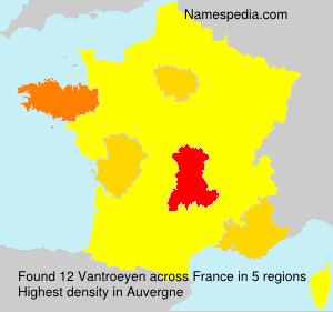 Surname Vantroeyen in France Surname Vantroeyen in France