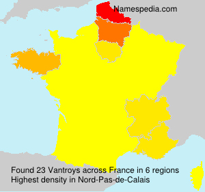 Surname Vantroys in France Surname Vantroys in France