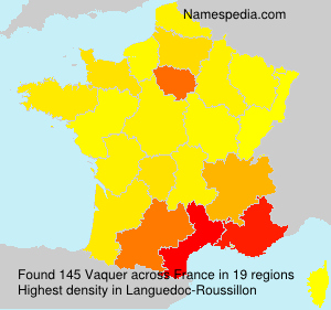 Surname Vaquer in France Surname Vaquer in France