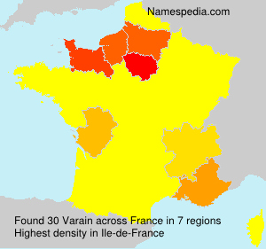 Surname Varain in France Surname Varain in France