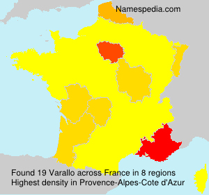 Surname Varallo in France Surname Varallo in France