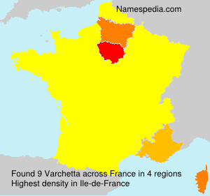 Surname Varchetta in France Surname Varchetta in France