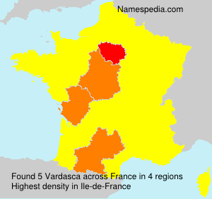 Surname Vardasca in France Surname Vardasca in France