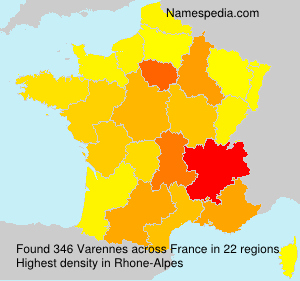 Surname Varennes in France Surname Varennes in France