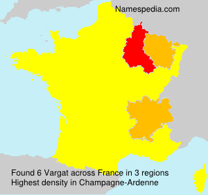 Surname Vargat in France Surname Vargat in France