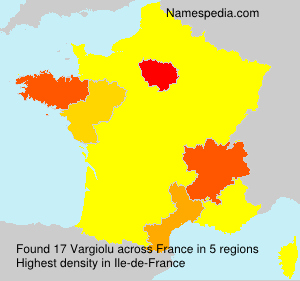 Surname Vargiolu in France Surname Vargiolu in France