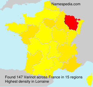 Surname Varinot in France Surname Varinot in France