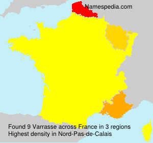 Surname Varrasse in France Surname Varrasse in France