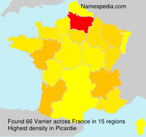Surname Varrier in France Surname Varrier in France