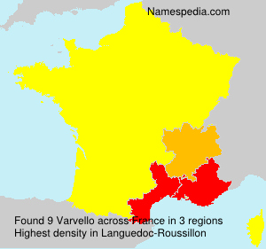 Surname Varvello in France Surname Varvello in France