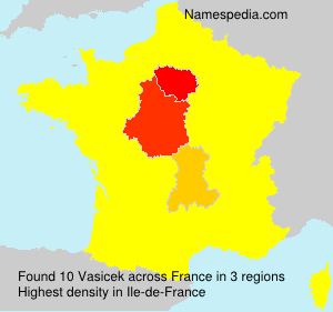 Surname Vasicek in France Surname Vasicek in France