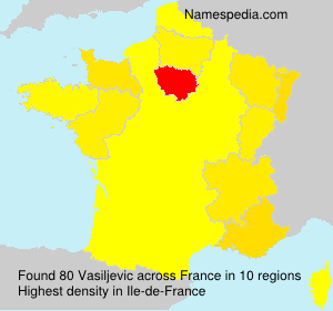 Surname Vasiljevic in France Surname Vasiljevic in France