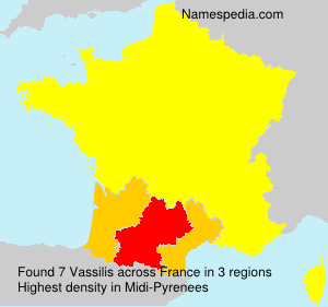 Surname Vassilis in France Surname Vassilis in France