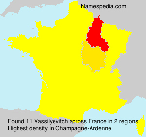 Surname Vassilyevitch in France Surname Vassilyevitch in France
