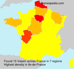 Surname Vassin in France Surname Vassin in France