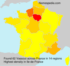 Surname Vassout in France Surname Vassout in France